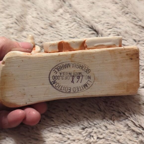 Vtg Rare 1977 Creative Mfg Football Player Dog Promo Bank & Georgia marbleholder - Picture 8 of 10